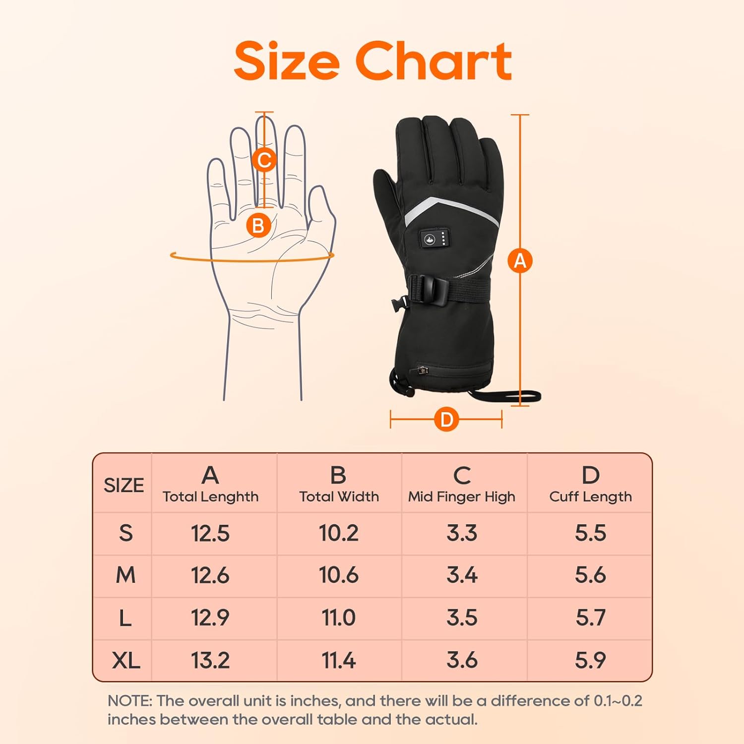 Heated Gloves for Men Women, Rechargeable Hand Warmer Gloves with Touchscreen, Waterproof Electric Heated Ski Glove for Winter Outdoor Work Hunting Camping Snowboarding Hiking Raynaud